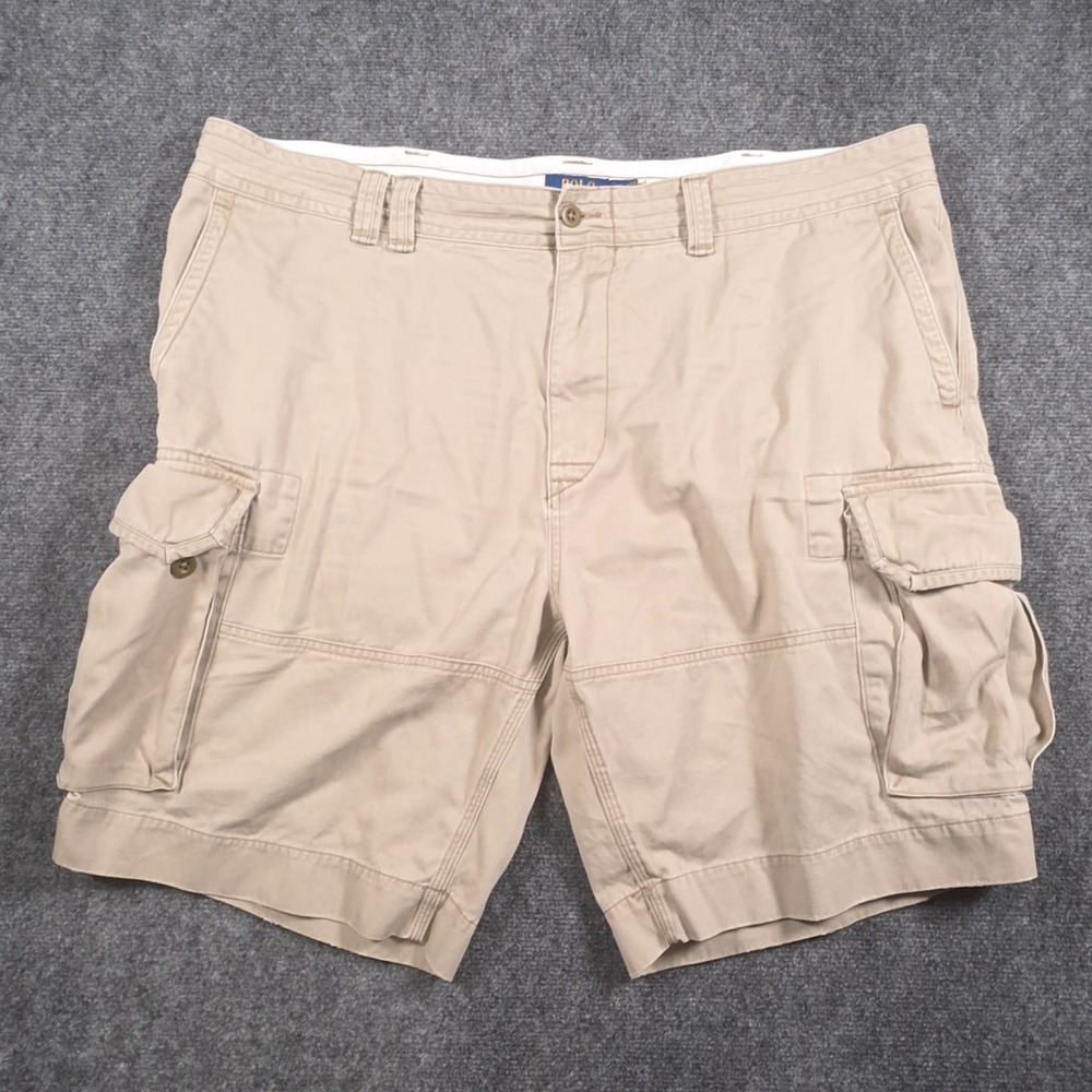 Polo Ralph Lauren Cargo Shorts Mens 44 Khaki Tan Outdoors Classic Fit Utility